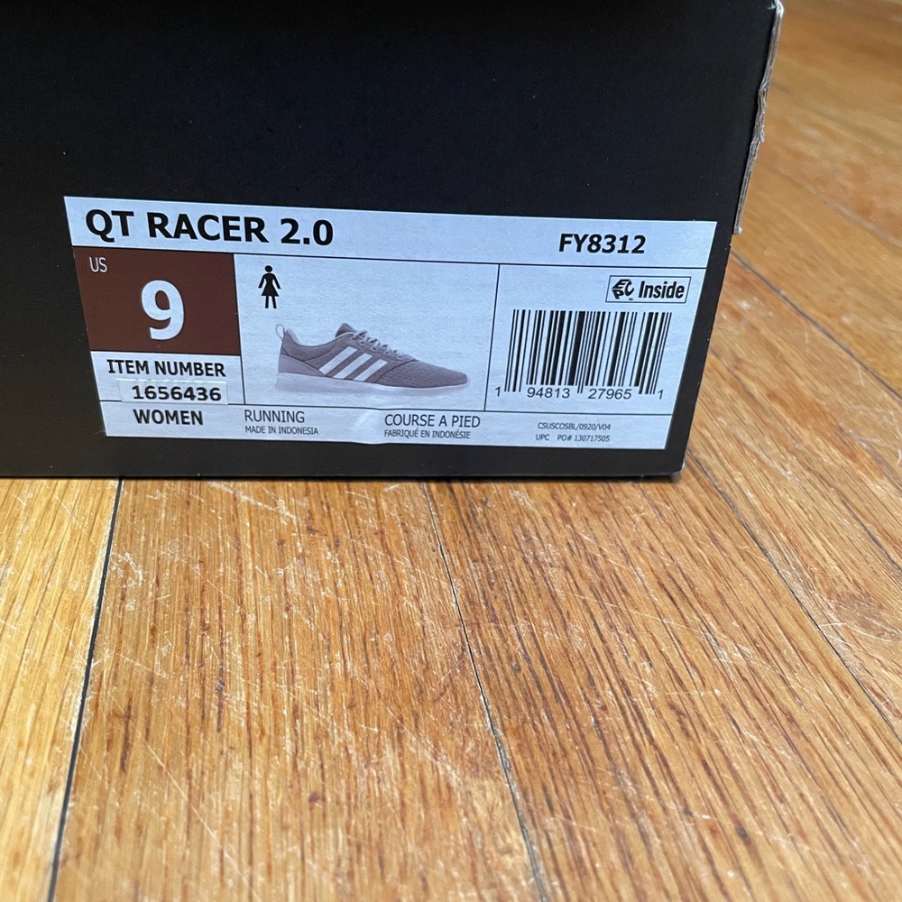 Adidas Women’s Running Shoes-QT Racer 2.0-size 9 - Picture 4 of 6